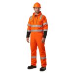Men’s High-Visibility Hooded Safety Coverall
