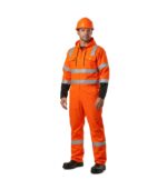 Men’s High-Visibility Hooded Safety Coverall