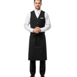 Male White Chef Coat With Front Removable Buttons