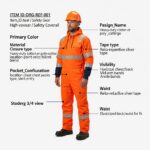 Men’s High-Visibility Hooded Safety Coverall - Image 2